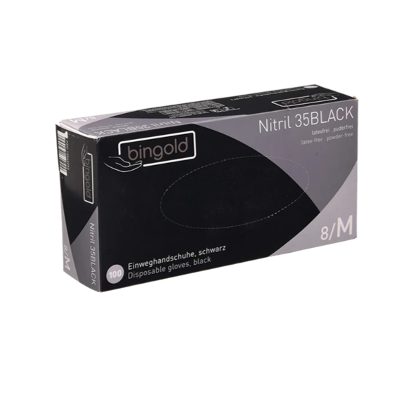 100 Gants de protection pour résine Taille M Noir