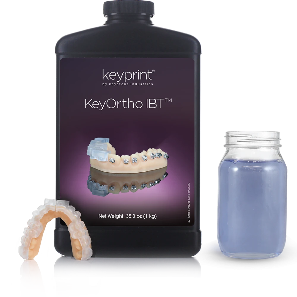 Résine 3D Dentaire KeyOrtho IBT KeyPrint (500 g ou 1 kg)