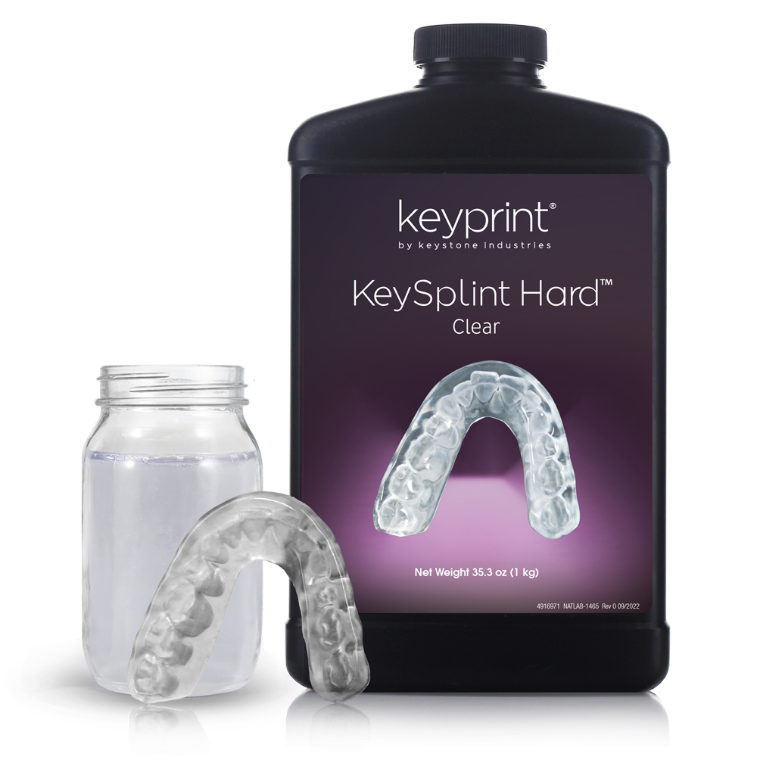Résine 3D Dentaire Keysplint Hard Clear Keyprint (500 g ou 1 kg)