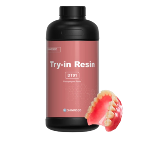 Résine 3D Dentaire Shining 3D Resin Try-In DT01