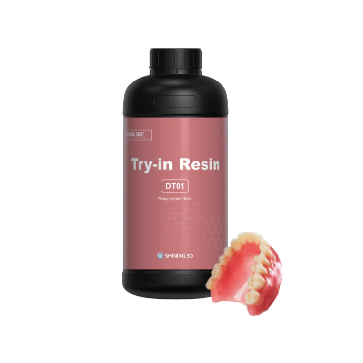 Résine 3D Dentaire Shining 3D Resin Try-In DT01